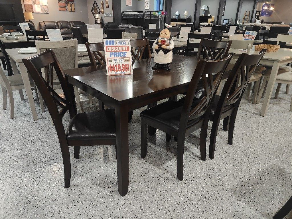 7pc Dining Table Set