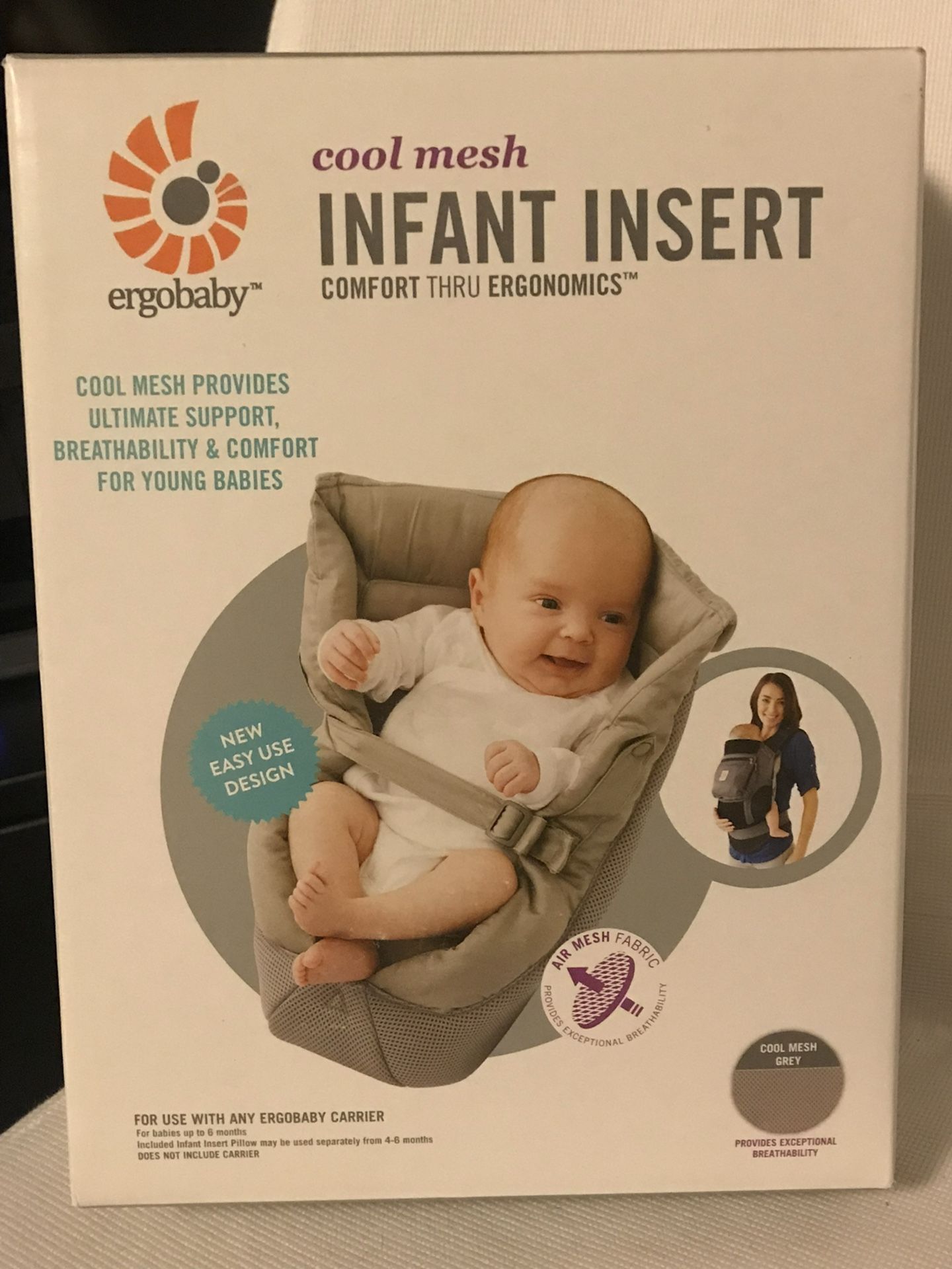 Ergo Baby Carrier with Infant Insert