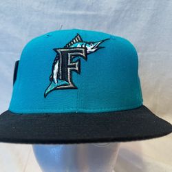 VTG Florida Marlins 5950 New Era Pro Model Fitted Hat 