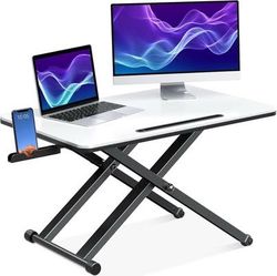 ELIVED Standing Desk Converter, 29" Height Adjustable Gas Height Adjustable Gas