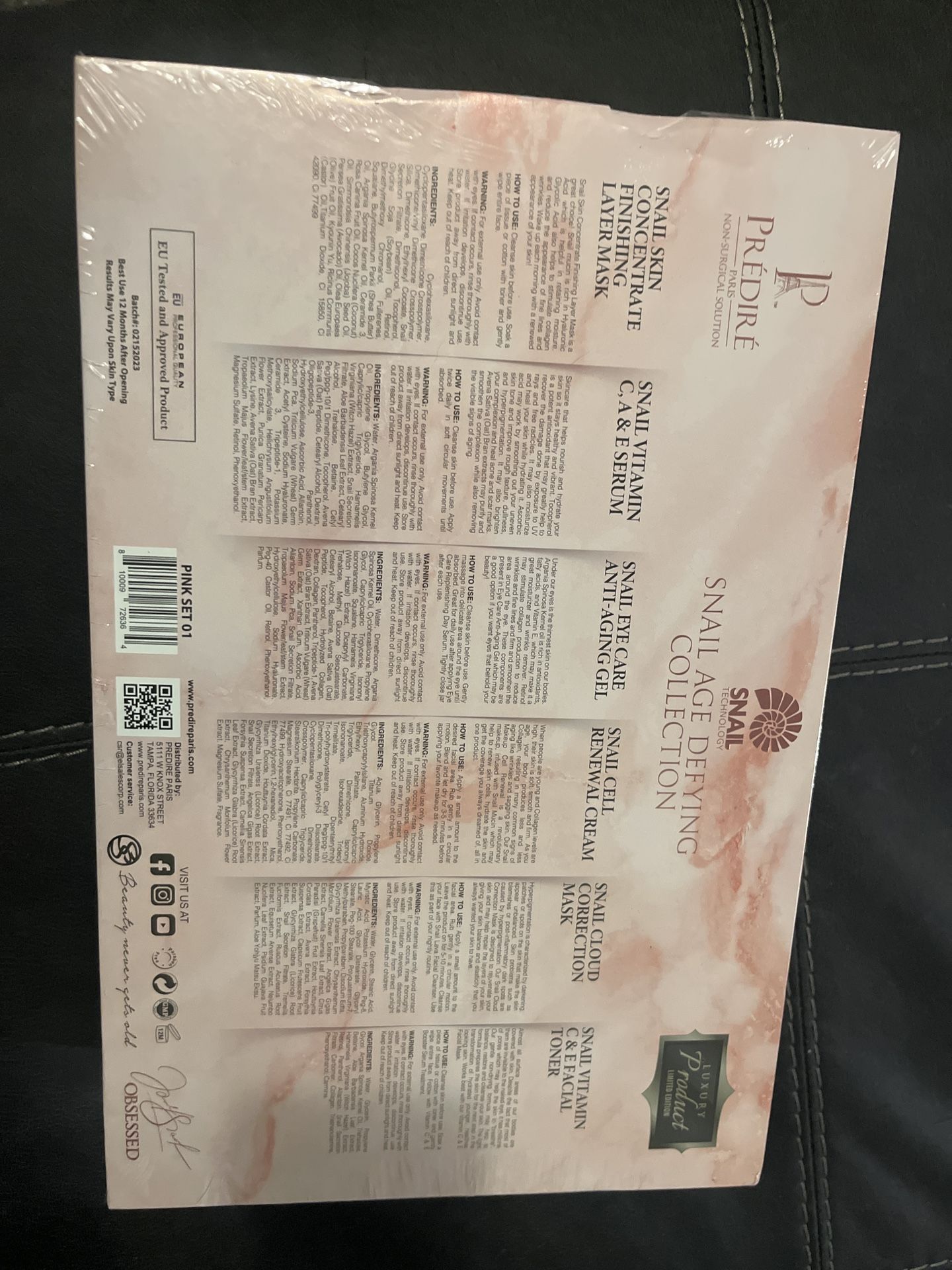 PRÉDIRÉ Paris Snail Age Defying Collection