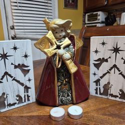 Angel Candle Holder And Angel Decor