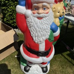Vintage 1940s Outdoor Santa Claus Decoration