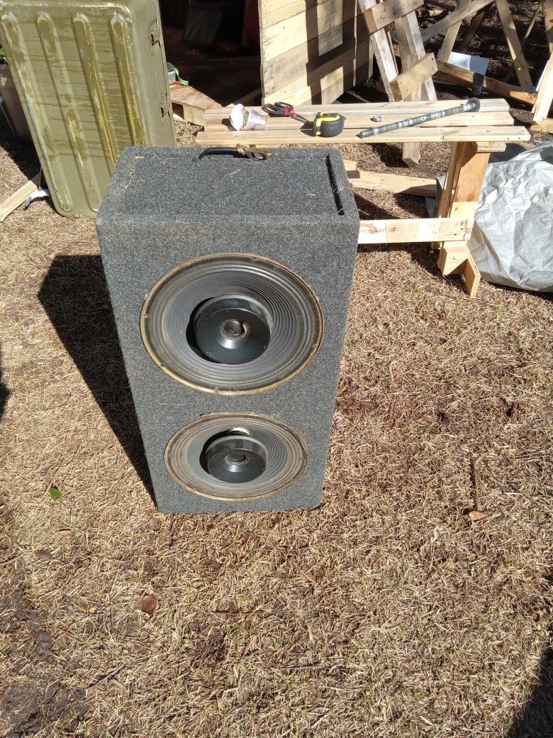 Enclosed Speaker Box 12in. x 2