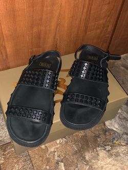 NEW ASH Karma Black Studded Flat Sandals Size 39 (US 8.5-9) – Box Included