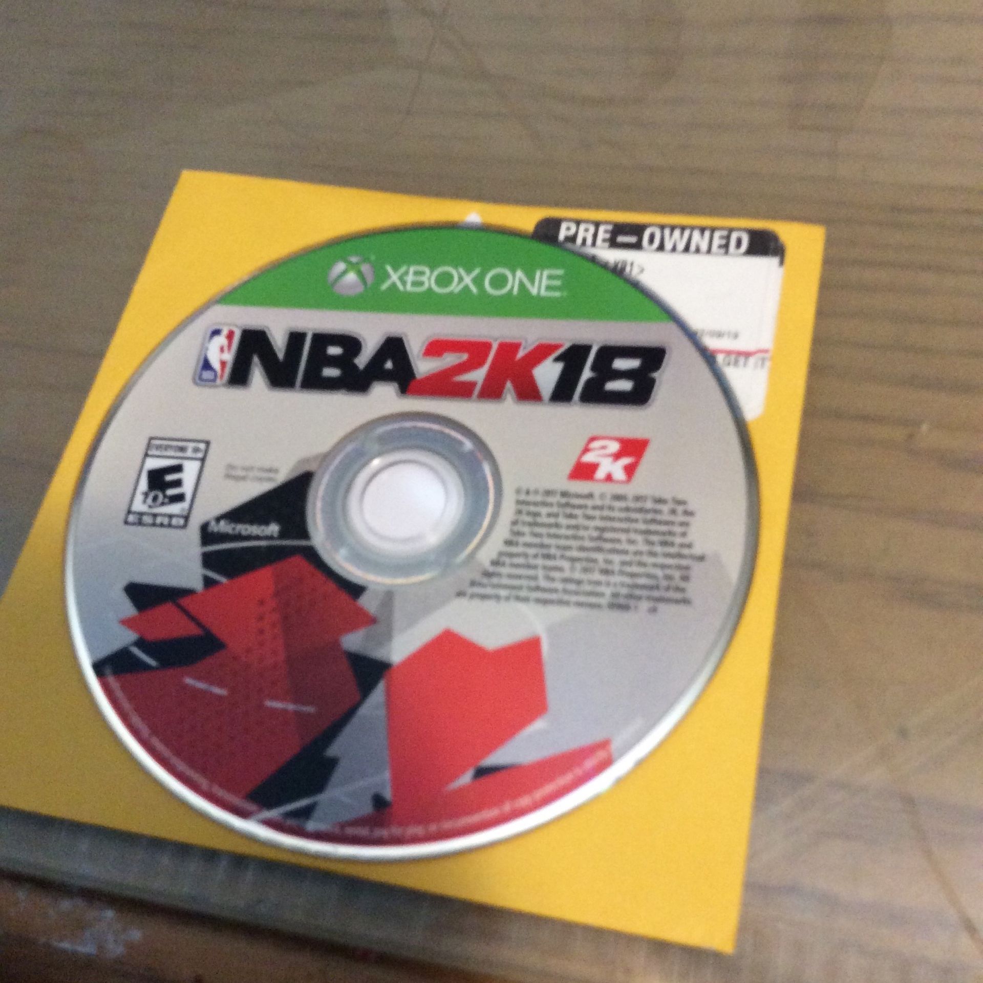 Xbox One NBA 2k 18