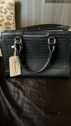 Risotto Black Structured Handbag