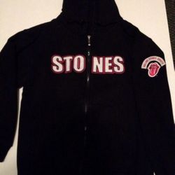 Rare Rolling Stones 2002/2003 Blk Cotton Hoodie Jacket