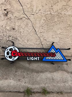 Coors lights World Cup fifa neon light