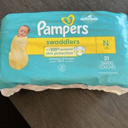 Pampers Swaddlers Newborn Size Diapers - Free