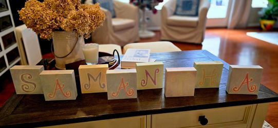 Room Wall Decoration Block Letters -name : Samantha