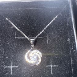 Cate & Chloe Silver Necklace CZ. Brand New In Box 