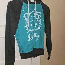 Women's Hello Kitty Hoodie Buddie sweatshirt sz M 