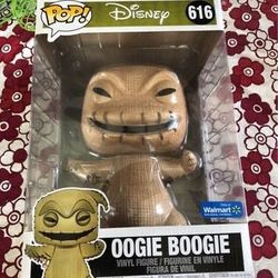 Nightmare Before Christmas Oogie Boogie Funko Pop 616 10" Inch Walmart exclusive. There is a hole on top of box as shown in picture. Everett/Broadway/