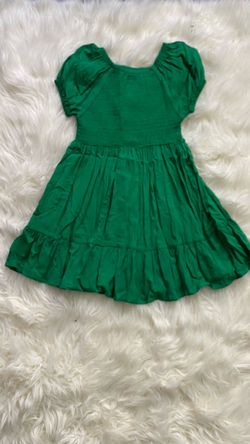 Epic Threads Girls Green Dress Size XS – Puff Sleeve