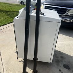 2 metal post with flange 2”x2” x5’   