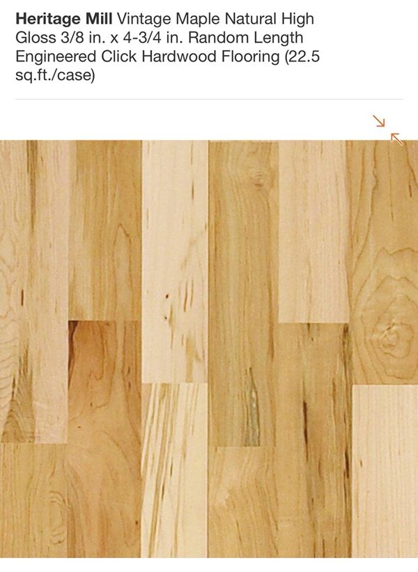 Heritage Mill Vintage Maple Natural High Gloss 3 8 In X 4 3 4 In