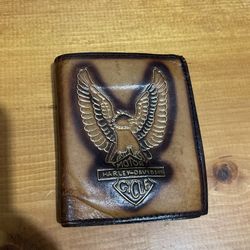 Vintage Leather Harley Davison Men’s Wallet