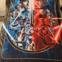Star Wars Blanket soft cozy warm Jedi Vs Sith