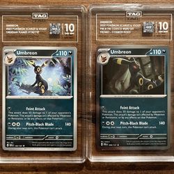 Pokemon Umbreon TAG 10 Lot of 2