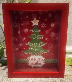 Christmas Wishes Shadow Box Slot Present Request