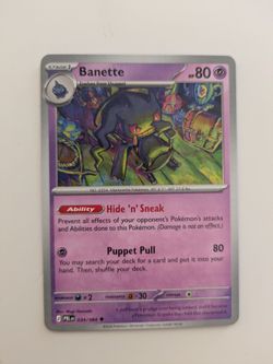 Banette PBL 034 Pokemon Card