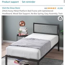 Zinus Twin Bed And Mattress