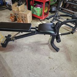 Nautilus heavy duty FID adjustable weight bench with leg developer attachment