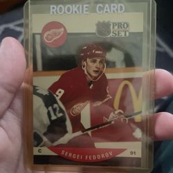 1990-91 Pro Set - Sergei Fedorov #604 (RC)