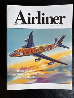 Original Boeing Airliner magazines 1960s to 1990s