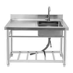 Stainless Steel Kitchen Sink Free Standing Commercial Restaurant Kitchen Sink