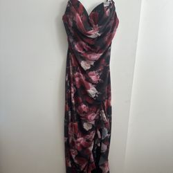 Beautiful Black And Red Dress