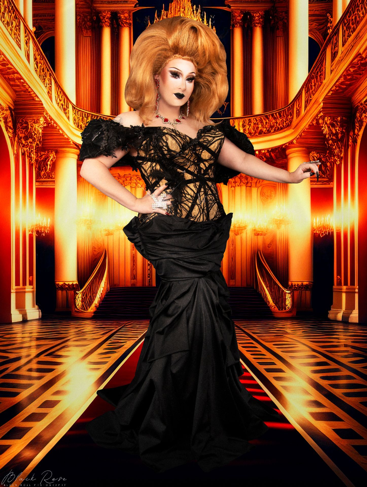 Beautiful Custom Black Gown