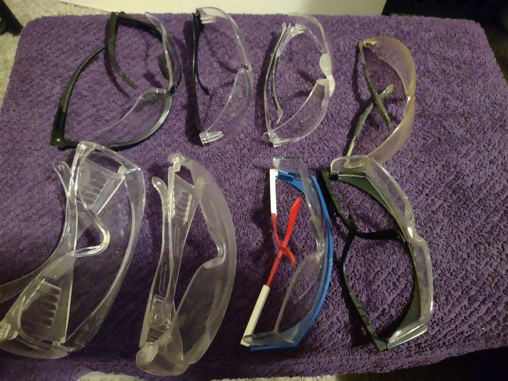 Nemesis, I Panther And Six Other Assorted Brand Safety Goggles/Glasses
