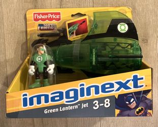 Fisher-Price Imaginext DC Super Friends GREEN LANTERN JET Figure MOC