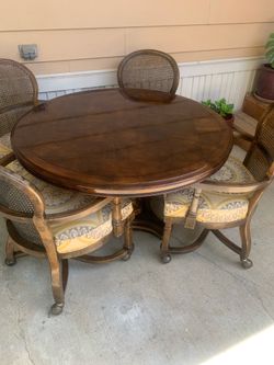 Vintage Dinning table with chairs.