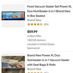 Red power XL vacuum sealer