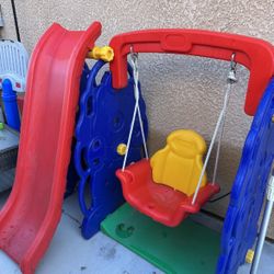 Kids Slide And Swing Set 