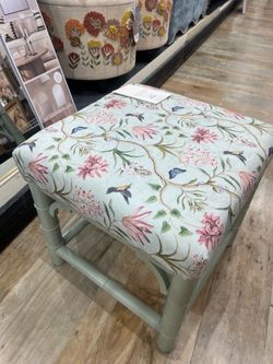 Chinoiserie vanity stool