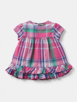 CHAPS Girls Plaid Dress SIZE 12M