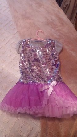 Beautees,Size 6,Purple bling dress.