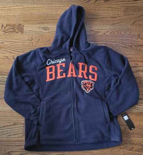 New With Tags! Chicago Bears Fleece Zip Up 🐻 