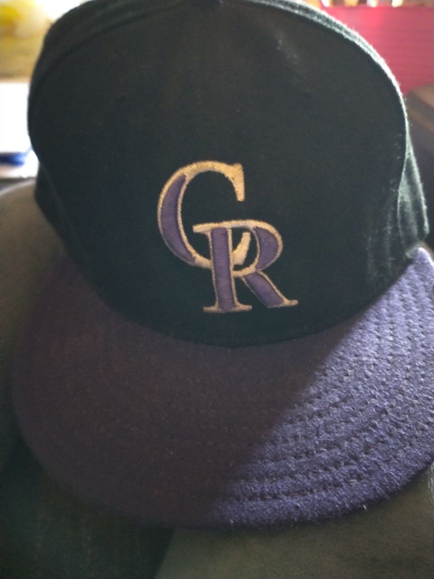 Colorado Rockies Fitted Hat  Purple Size: 8