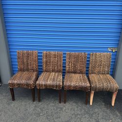 4 Pottery Barn Seagrass Dining Chair