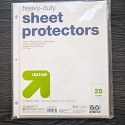 Sheet Protectors - Binders - School Supplies - New - 25 Pack