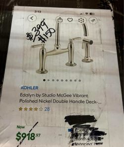 Double Handle Kitchen Faucet with Sprayer