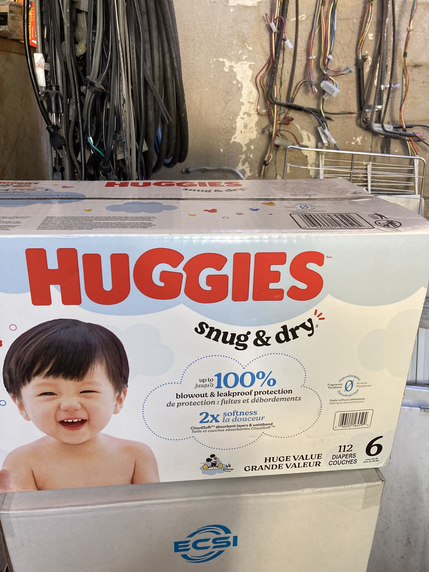 HUGGIES   SIZE   6     112     pañales
