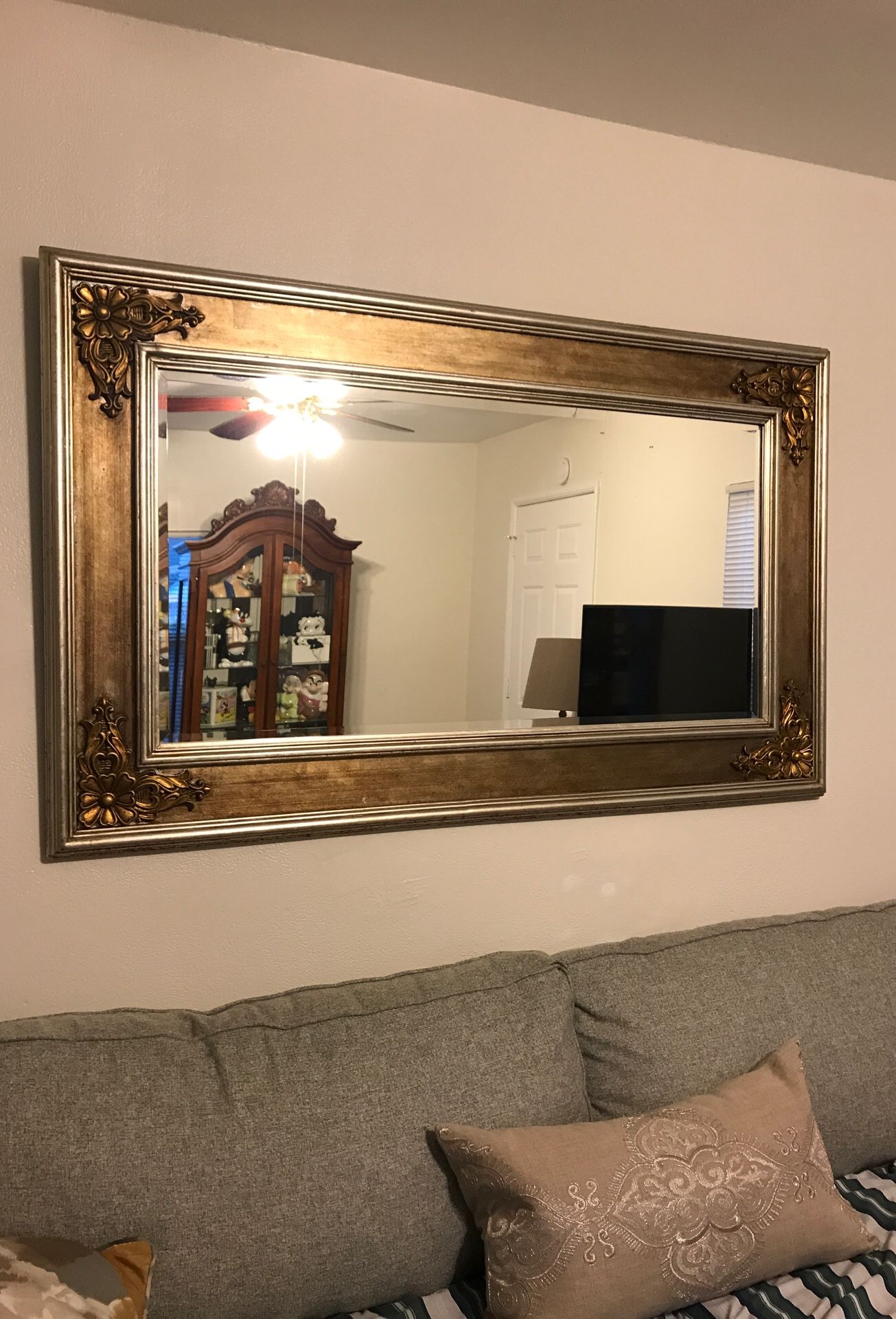 Large wall mirror