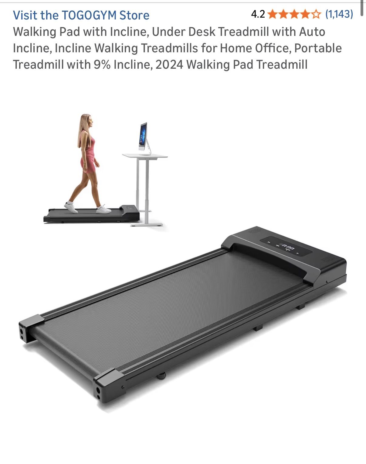 Walking Pad Under Desk Treadmill