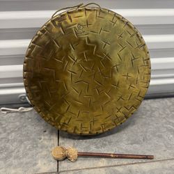 Vintage Burmese Gong 12.5in - like new